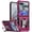 Hot Pink, variant on TJS Phone Case for Motorola Razr 2026/Razr 2025/Razr 2024, [Military Grade] Heavy Duty Magnetic Support Ring Kickstand Cover for Moto Razr 2024/2025 (Purple)
