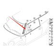 thumbnail image 4 of For R55 R56 07-15 Front Windshield A Pillar Trim Cover Outer Molding Post Trim Strip 51137272583 Left, 4 of 5
