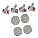 thumbnail image 2 of Perillas de control de velocidad de guitarra y potes de volumen Yuyangstore Potenciómetro de guitarra 500k Blanco, 2 of 8
