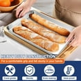 thumbnail image 4 of Small Baking Toaster Oven Pan P&P CHEF Stainless Steel Toaster Oven Tray Rectangle .\uD x .\uD x \uD Non Durable Mirror Finish Easy Clean, 4 of 7