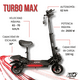 thumbnail image 3 of Scooter Eléctrico TIO TIO TURBO MAX 2800w Adulto, 3 of 10