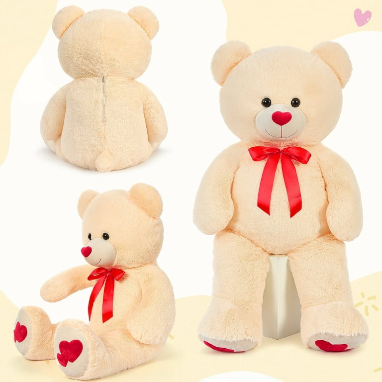 MaoGoLan 4ft Big Teddy Bear with Love Footprints 47