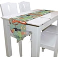 thumbnail image 3 of ColourLife Table Runner Animals Plants Washable Table Cloth Runner for Holiday Home Wedding Table Top Decoration 13x70 Inches, 3 of 5