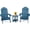 Navy Blue, variant on ZEKOO Adirondack Chairs with Table Weather Resistant , Plastic Lawn Chair, Outdoor Chair