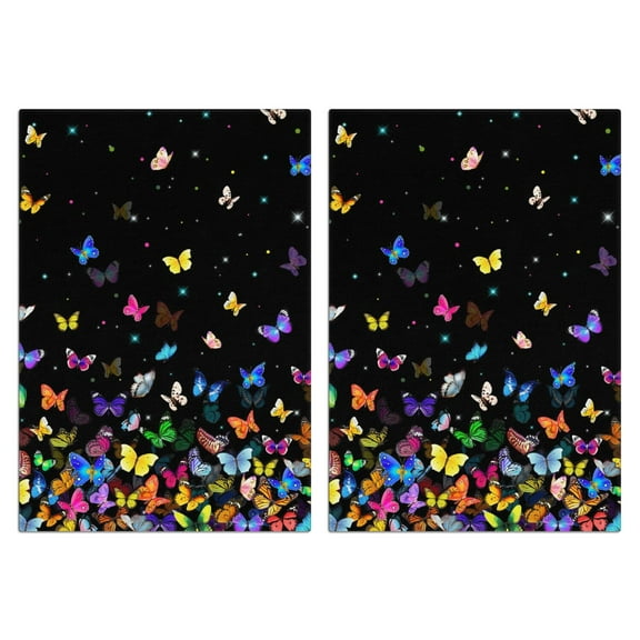 Butterfly Kitchen Towels Set Of 2, Absorbent and Soft Dish Towels for Farmhouse Decor, Country Kitchen.