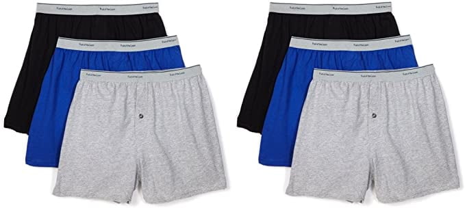New Men's Plain Boxer Underwear Shorts Classic Cotton Rich Boxers S-2XL 