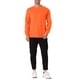 thumbnail image 2 of Sudadera básica de cuello redondo de manga larga de color sólido INSPIRE CHIC para hombres S Naranja, 2 of 7