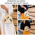 thumbnail image 2 of LinYooLi Straw Bucket Bag for Women, Summer Straw Beach Bag Woven Bucket Bag Drawstring Purses Hobo Handbag for Vacation, 2 of 7