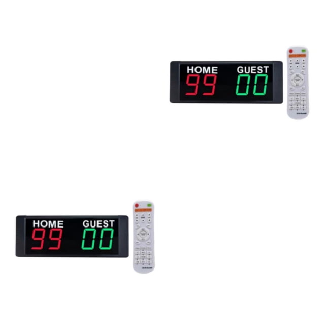 Greeniant Portable Electronic Scoreboard Remote Control Wall Mount Basketball Tipo 1 2piezas