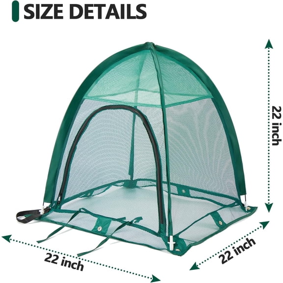 2 Packs -up Plant Covers Garden Netting Raised Beds Crop Cage Blueberry Bush  22" x 22" x 22"