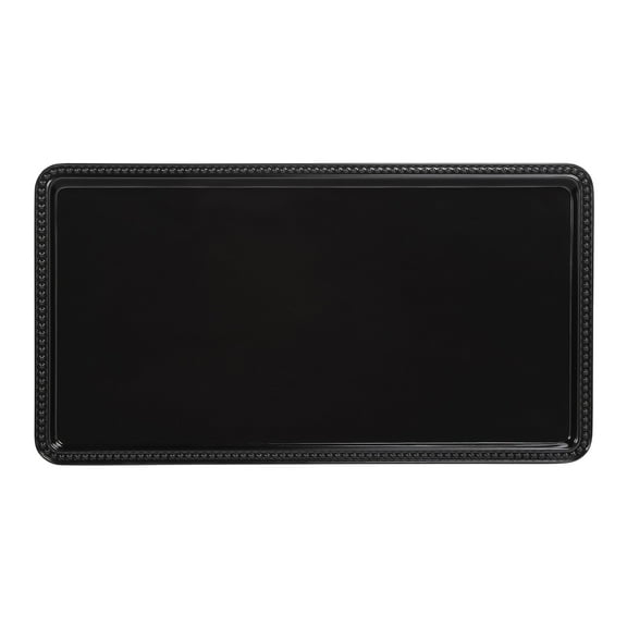 Elite Global Solutions M1581-B Venetian Black Rectangular Tray