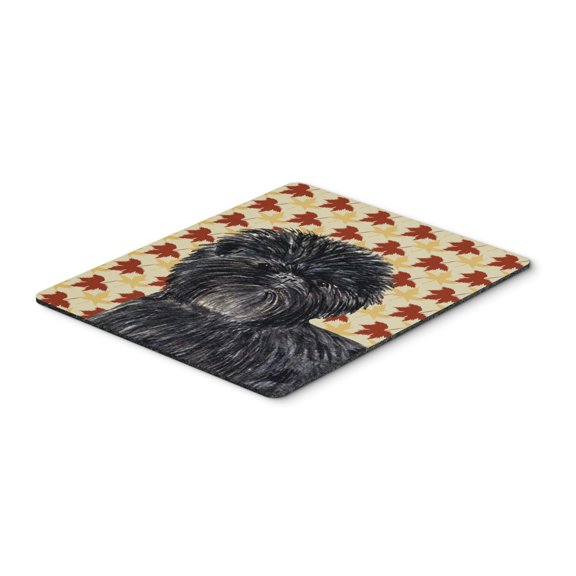 "Affenpinscher Fall Leaves Portrait Mouse Pad Hot Pad or Trivet"