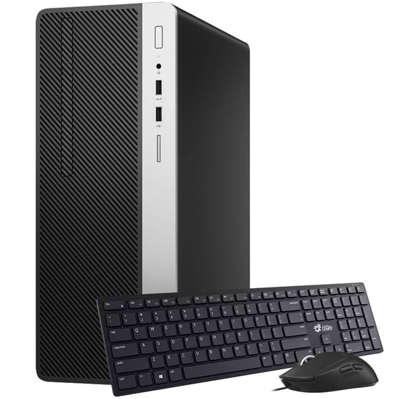 Restored HP G4 Desktop Tower Computer PC, Intel Hexa Core i5-8500 upto 4.10GHz 16GB Ram 512GB SSD, Built-in Wi-Fi, Bto Keyboard & Mouse, Windows 11 Professional (Refurbished)