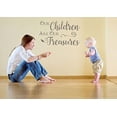 thumbnail image 2 of Our Children are Our Treasures Wall Vinyl Decals Lettering Sticker Family Quote Décor, 23x14, Castle Gray, 2 of 4