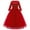Red, variant on FYMNSI Christmas Velvet Princess Dress for Girls Evening Fancy Dresses Pageant Party Long Sleeve Gowns 11-12T Pink