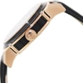 thumbnail image 2 of 98B161 Men's Round Analog Date Black Rose Gold Tone Leather Watch, 2 of 4