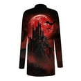 thumbnail image 6 of FDGIU Women's Halloween Cardigan 2025 - Printed Open Front Long Sleeve Cover-Up, Lightweight Crochet Fall Coat, Medium Length Coat Casual, 6 of 6