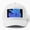 White, variant on Surfer Heart Baseball Cap, Beach Love Surfing Graphic Design, Classic Everyday Hat