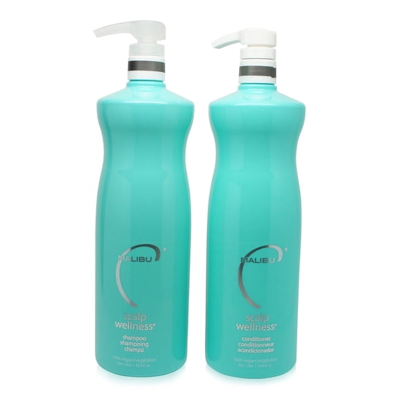 Malibu Scalp Wellness Shampoo, 33.8 oz-Malibu Scalp Wellness Conditioner, 33.8 oz