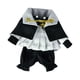 thumbnail image 3 of Ropa para muñecas, juguete para niños, fácil de usar, conjunto de capa y pantalones retro para muñecas, escala 1:12 negro, 3 of 9