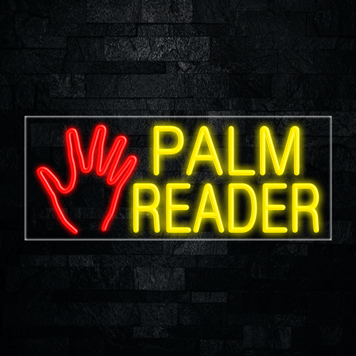 palm reader led sign