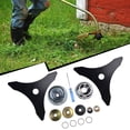 thumbnail image 5 of 3 Teeth Carbon Steel Brush Cutter Blades Grass Eater Trimmer Blade For Straight Shaft Trimmers Cutters Garden Power Tool Parts, 5 of 6