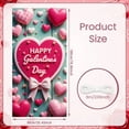 thumbnail image 2 of Red Theme Galentine's Day Banner Pink Heart Display Heart Pattern Cherry Decoration Sweet Backdrop for Galentine's Party Girls' Gathering Friendship Celebration, 2 of 9