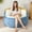 Blue+White+Yellow, variant on S-HOME Multicolor Faux Fur Bean Bag Sofa Filled with Shredded Foam Large Ergonomic Lounger Easy to Move for Living Room Use, Blue+White+Yellow