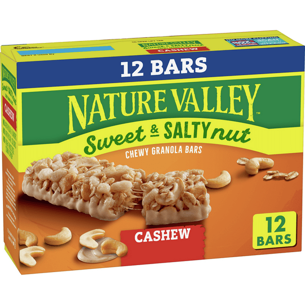 Nature Valley Granola Bars, Sweet & Salty Nut, Cashew, 12 ct, 14.8 oz