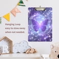 thumbnail image 2 of ALAZA Plastic Clipboard A4 Letter Size Decorative Clipboards for Students Women Men 9" x 12.5" Sparkling Butterfly Purple, 2 of 6