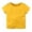 Yellow, variant on Toddler Comfy Tops Toddler Kids Baby Boys Girls Solid Short Sleeve Crewneck T Shirts Tops Tee Clothes For Children