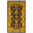 thumbnail image 4 of SAFAVIEH Heritage Regis Oriental Wool Runner Rug, Charcoal/Gold, 2'3" x 12', 4 of 10