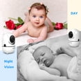 thumbnail image 5 of HelloBaby Monitor para bebés de 5 pulgadas con batería de 26 horas, 2 cámaras con zoom panorámico, inclinación y zoom, monitor para bebés con audio y video de alcance de 1000 pies, sin WiFi, VOX, visi, 5 of 5