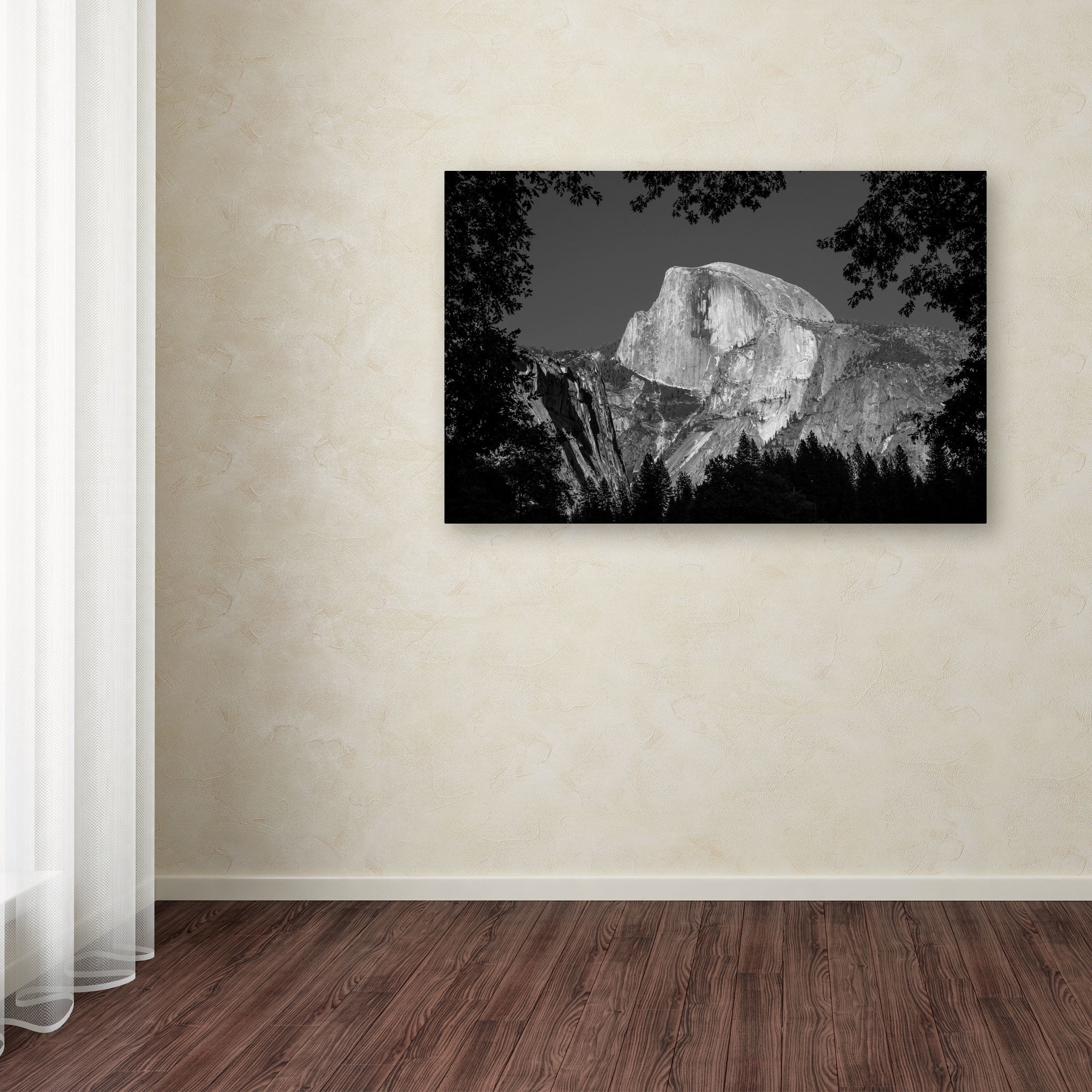 Trademark Fine Art "Yosemite BW" Canvas Art by Pierre Leclerc