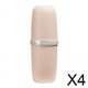thumbnail image 1 of 4x Estuche De Viaje Para Cepillos De Dientes, Accesorio, Ligero, Reutilizable, Para Viajes, Acampada, Rosa, 1 of 3