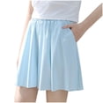 thumbnail image 2 of hengsof Girls Pull On Shorts Quick Dry Flowy Shorts with Pockets Elastic Athletic Skorts for Fitness Running Cheer Sports 3-15Y, 2 of 4