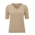 thumbnail image 6 of Sweater Short Sleeve Women Knit Short Sleeve Top Ladies Short Sleeve Sweaters Women'S Tops, Tees & Blouses Summer Sweaters for Women Summer Knit Sweater Office Tops for Women, 6 of 9