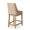 thumbnail image 4 of Maven Lane Vienna Counter Stool, Weathered Oak Finish, Avanti Bone Vegan Leather, 4 of 7