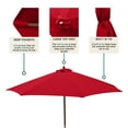 thumbnail image 7 of Covered Living 9ft Umbrella Replacement Canopy 6 Ribs in Red (Canopy Only), 7 of 7