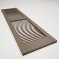 thumbnail image 5 of 14 1/2"W x 80"H EverColor Open Louver Shutters, w/Installation Shutter-Lok's & Matching Screws (Per Pair), French Roast, 5 of 8