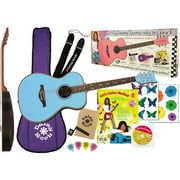 Daisy Rock Pixie Acoustic Guitar Starter Pack Powder Pink