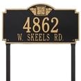 thumbnail image 1 of Whitehall 5104BG Monogram - Estate Lawn - Two Line- Black/Gold, 1 of 1