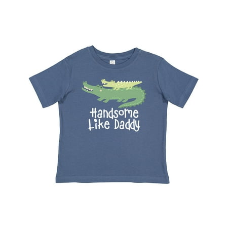 

Inktastic Alligator Handsome Like Daddy Baby Boy Gift Baby Boy T-Shirt