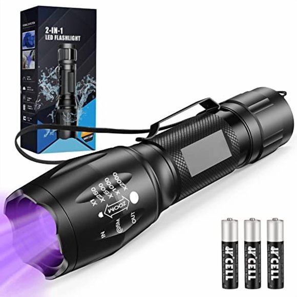 Linterna UV MOWETOO 2 en 1 395nm LED 500LM a prueba de agua
