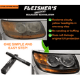 thumbnail image 5 of FLEISHER’S ORIGINAL HEADLIGHT RESTORATION SPRAY  Cleans yellow haze off car headlights One step kit No sanding or tools Saves the original UV coating! Just spray the headlight and wipe off with towel, 5 of 7
