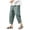 Green, variant on HNMKIU Men's Casual Pants Comfortable Lightweight Wide Leg Elastic Waist Relaxed Fit Beach Trousers for Everyday Wear