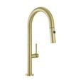 thumbnail image 2 of Chalet Single Handle, Pull-Down Kitchen Faucet in Brushed Gold, 2 of 11