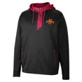 thumbnail image 2 of Men's Colosseum Black Iowa State Cyclones Luge 3.0 Quarter-Zip Hoodie, 2 of 3