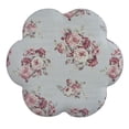 thumbnail image 4 of Jamil Ottoman Manor Floral Linen 24.5L x 24.5W x 18.5H Upholstered Nailhead Trim, 4 of 7