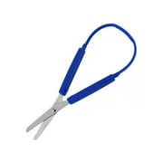 Linyer Safety Grip Stainless Steel Supplies Adaptive Stationery Scissors Accessories DIY Crafting Tool Paper Shear Students Blue